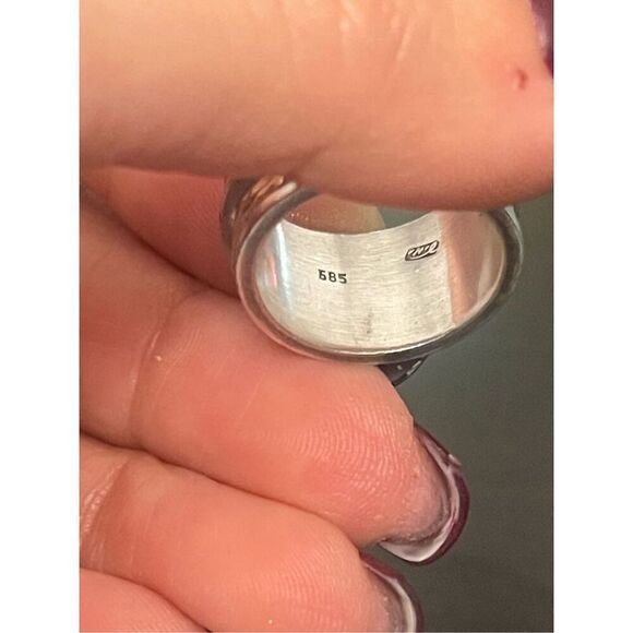 Mixed Metal Spinner Ring - Picture 5 of 5